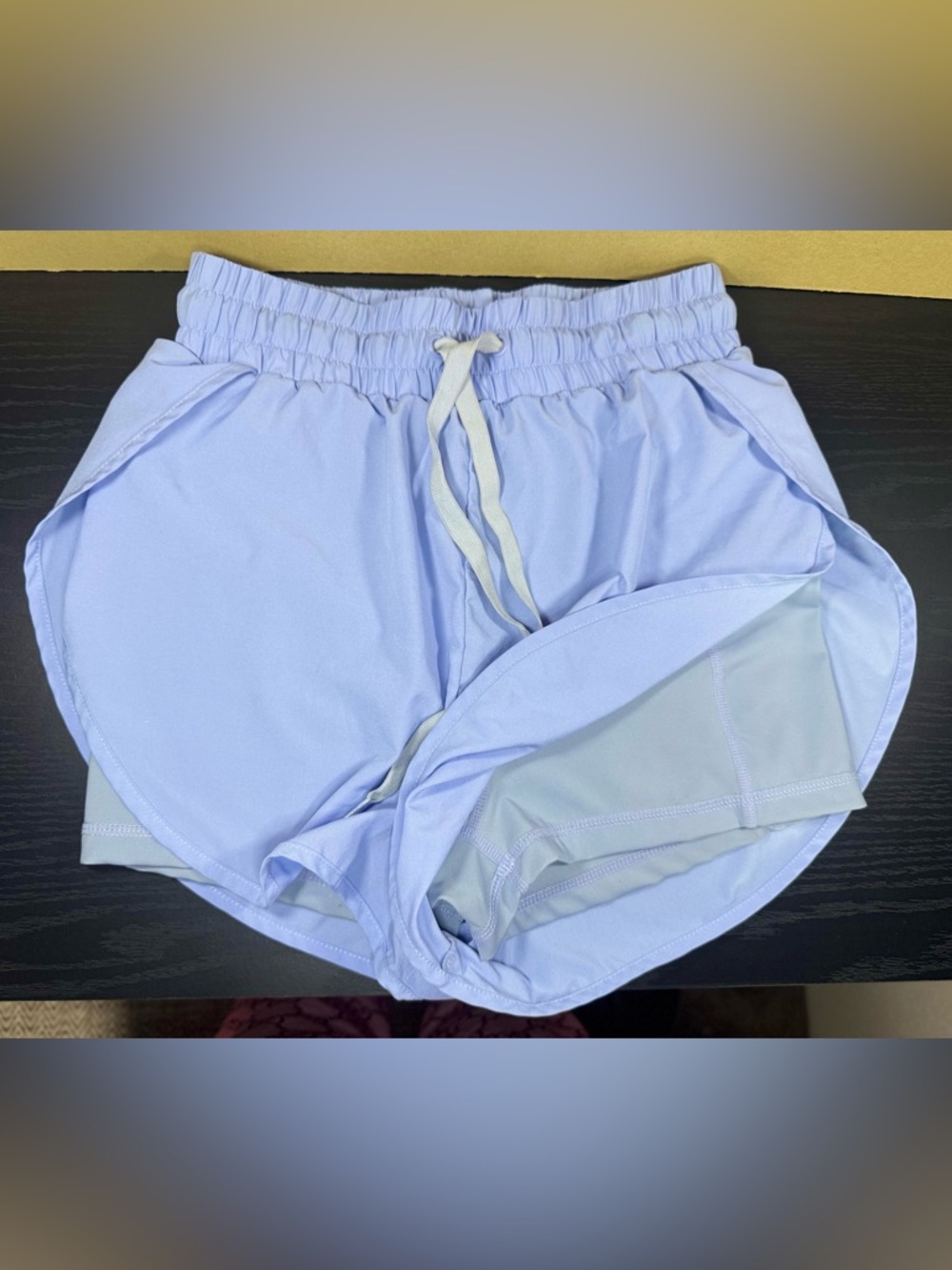 BuffBunny 2 in 1 Running Shorts XXS Lavender High Rise Athletic Gym Lined